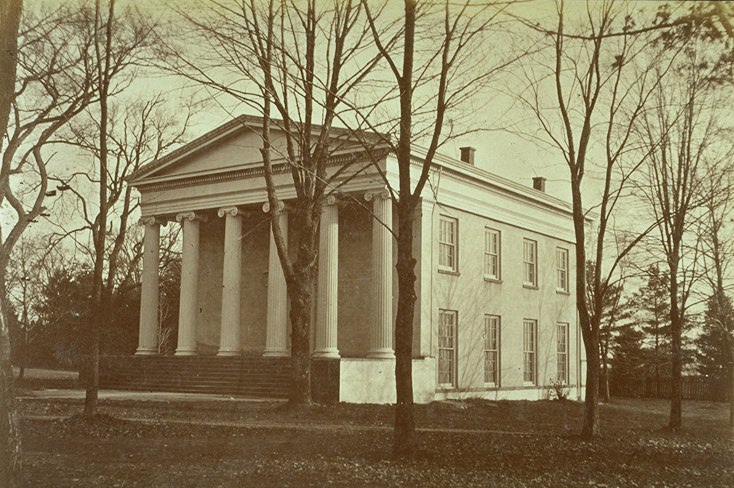 Original structure, viewed from the northwest (photo from album, 1873)