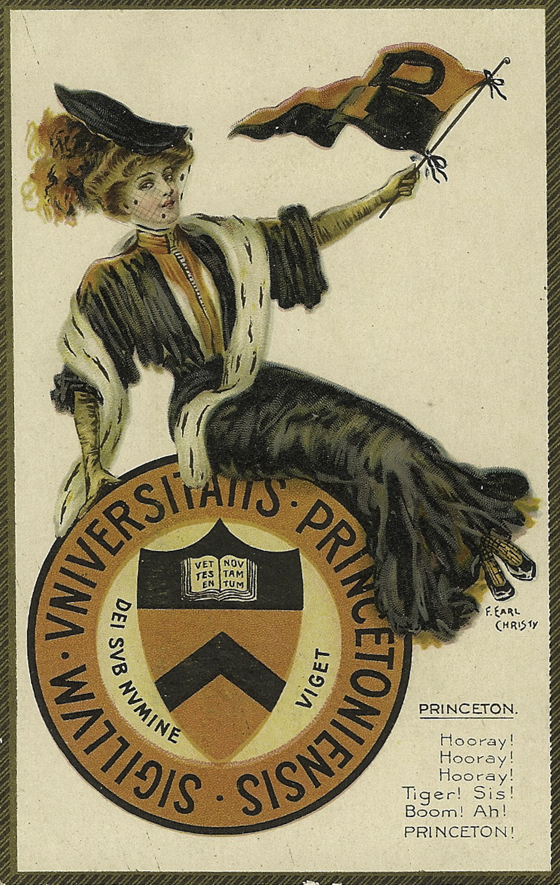 Princeton Girl Postcard Front