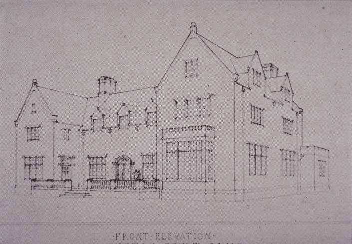 Court Club unbuilt rendering circa 1927