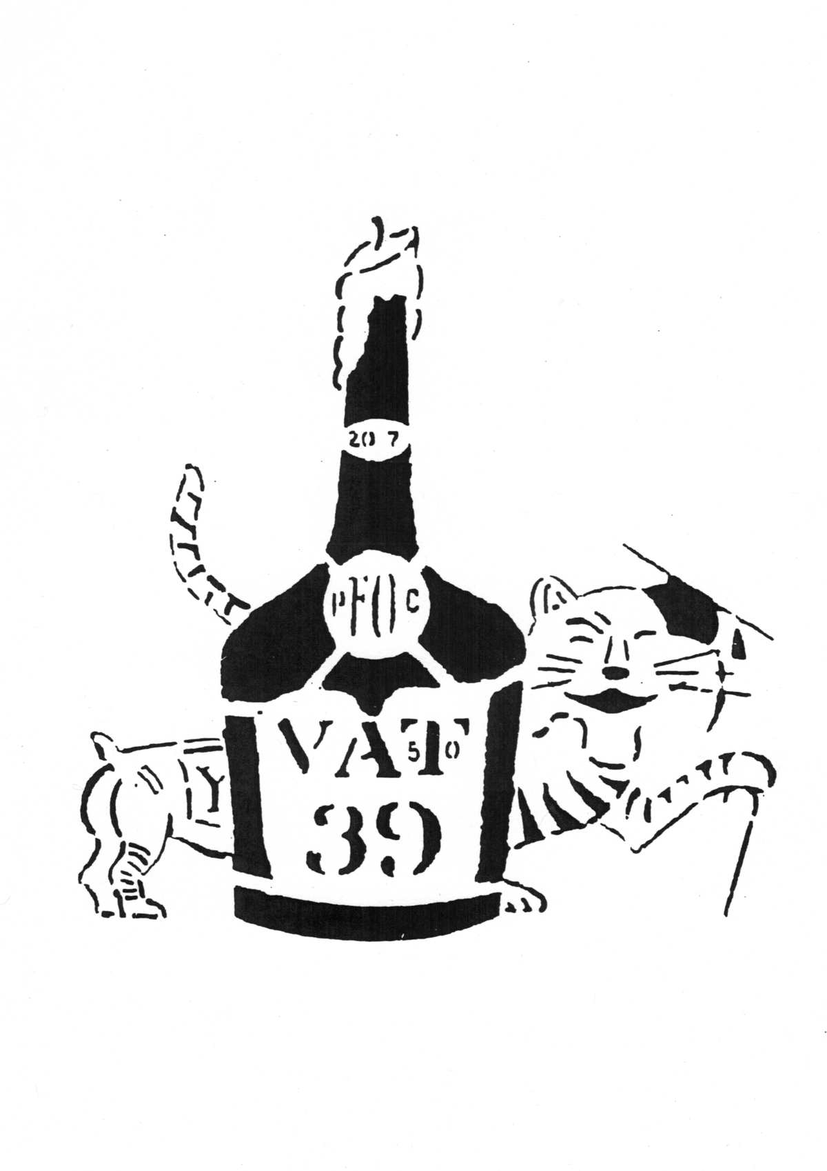 Beer Jacket 1939 Stencil