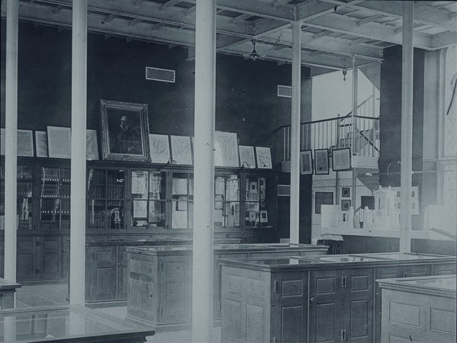 Interior, exhibition rooms (photo early 20th century?)