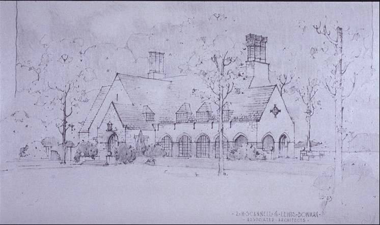 Cloister Inn architect's rendering 1923