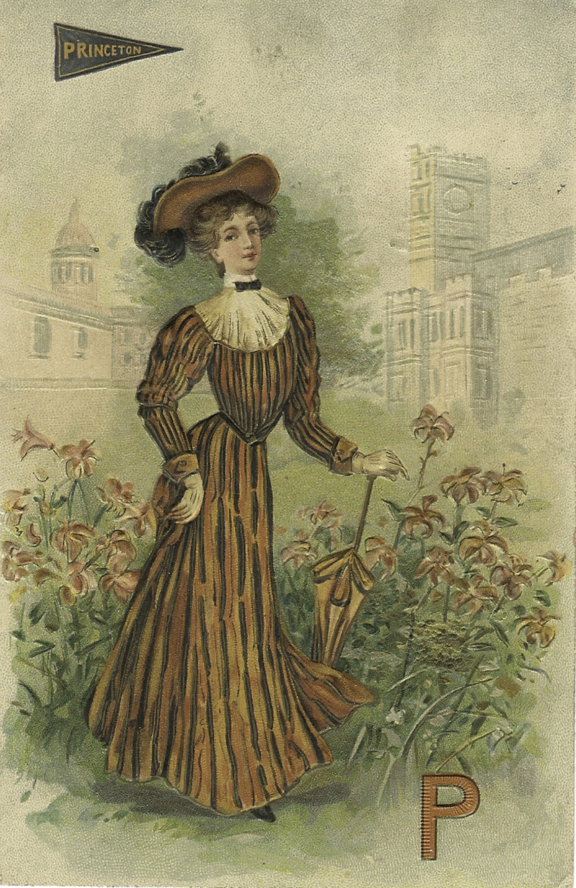 Princeton Girl Postcard Front