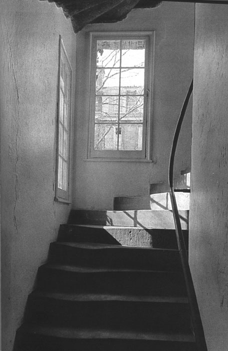 Stairway in west tower