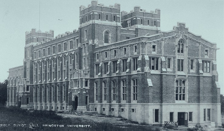 Guyot Hall viewed from the northwest, shortly after completion