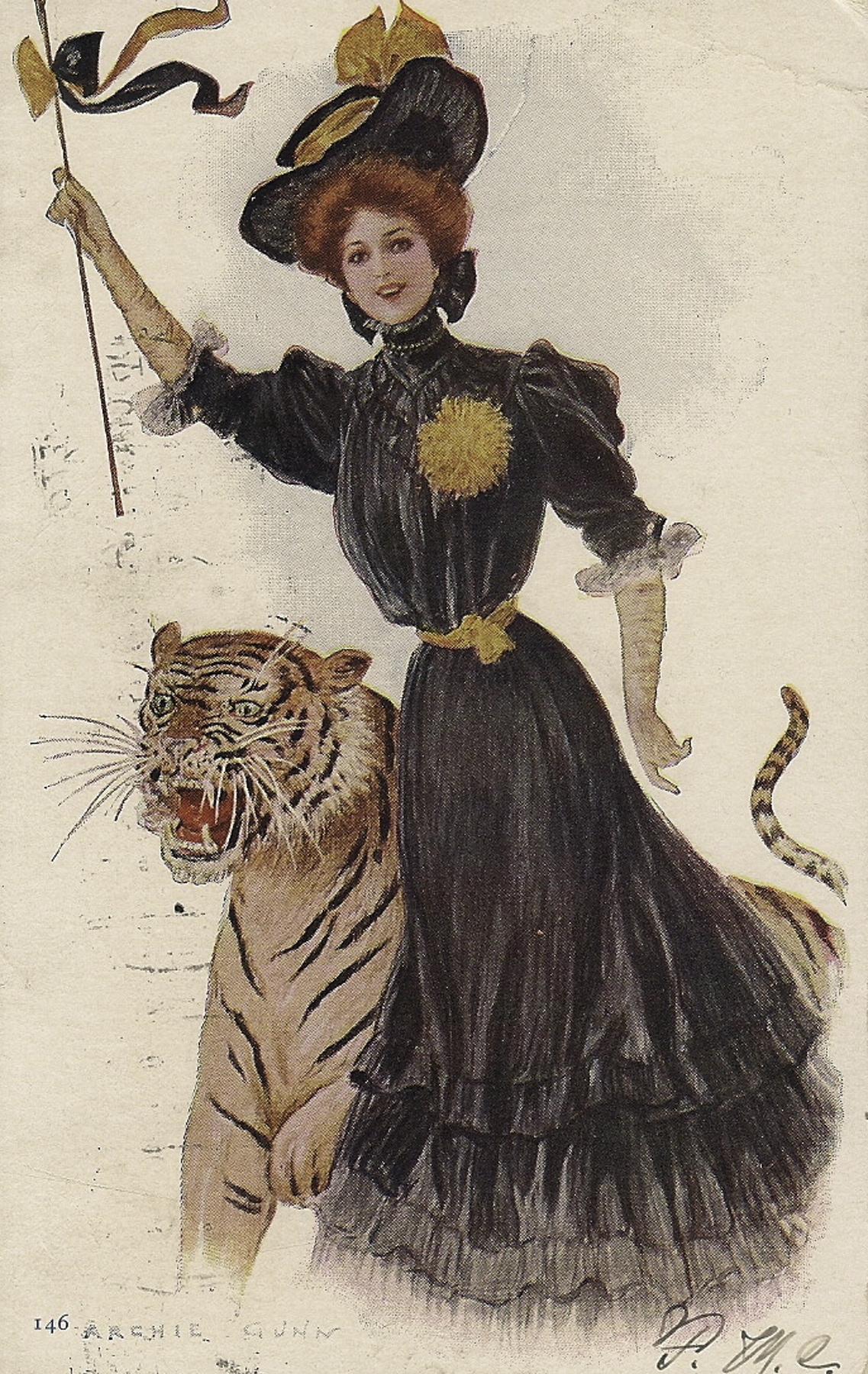 Princeton Girl Postcard Front