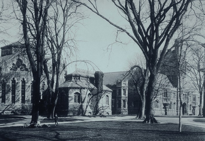 View from northwest with Chancellor Green at left (photo circa 1900)