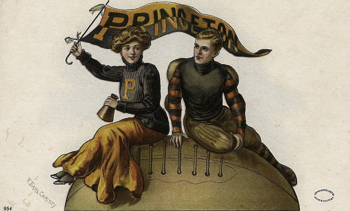 Princeton Girl Postcard Front