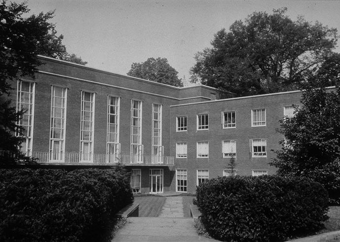 Rear facade viewed from southeast