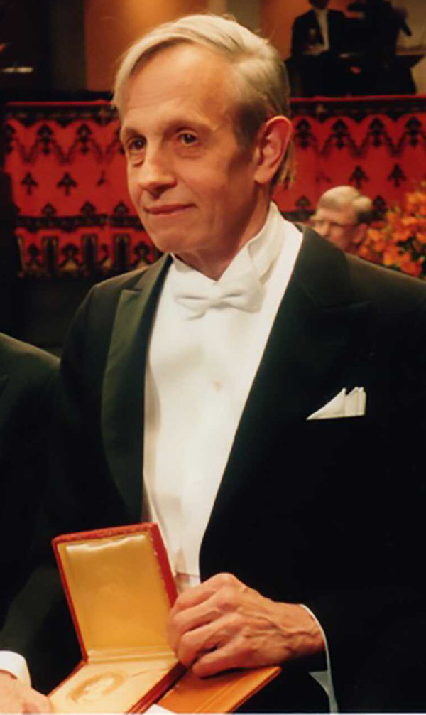 Nash at the Nobel celemony 1996