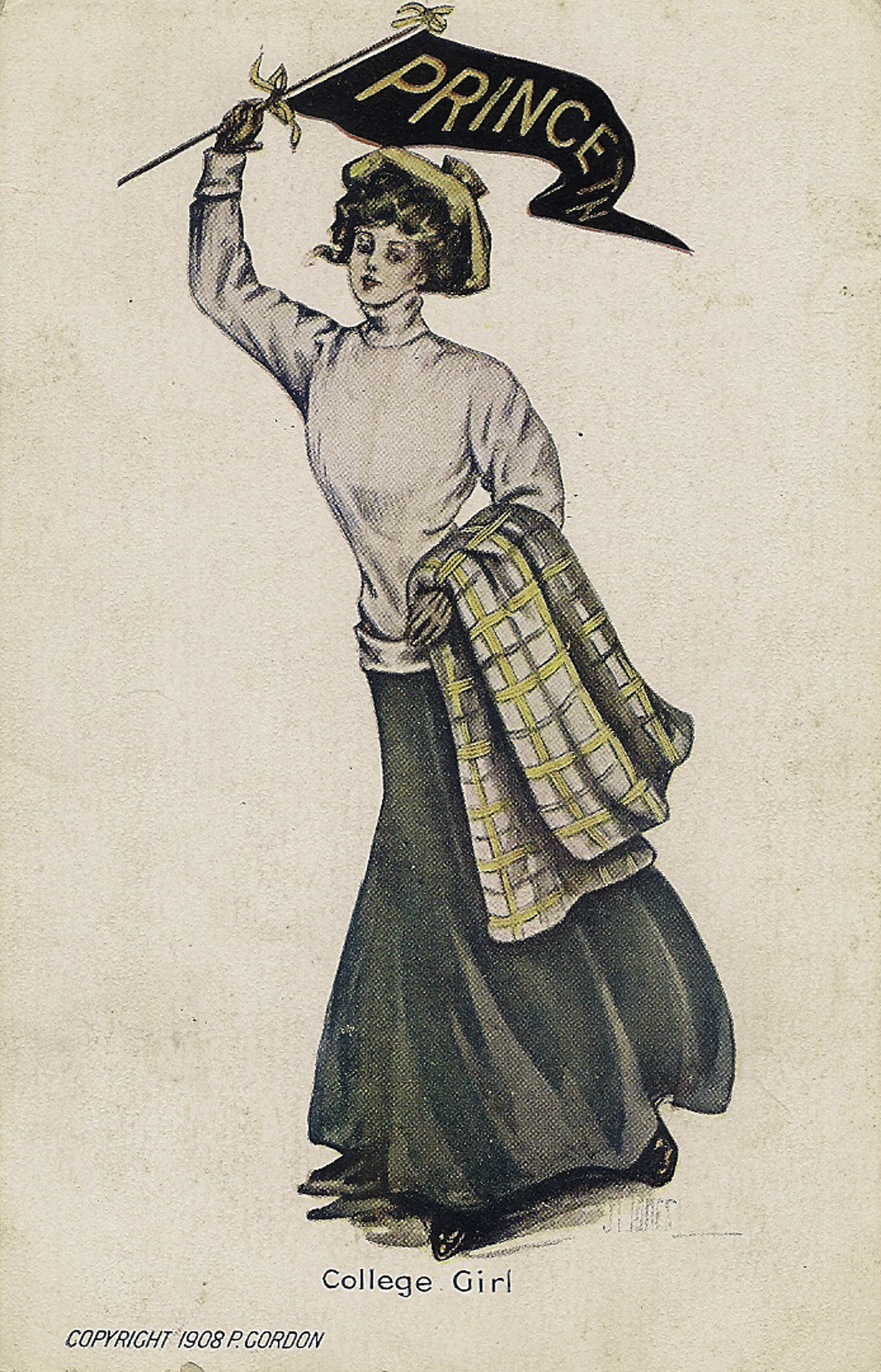 Princeton Girl Postcard Front