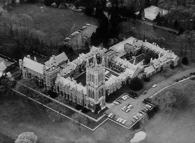 Aerial view, looking northwest (photo 1950's)