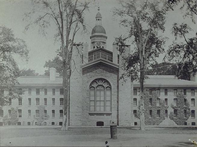 View of rear wing, as remodeled in 1870's (photo before 1905)