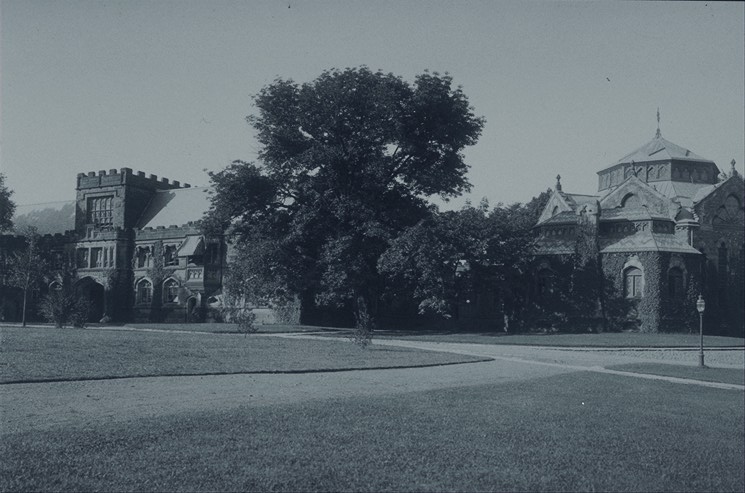 View from northeast with Chancellor Green at right (photo early 20th century?)
