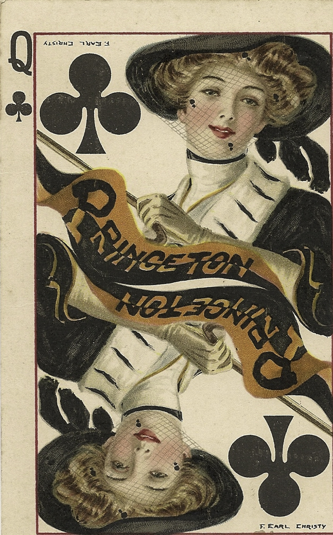 Princeton Girl Postcard Front