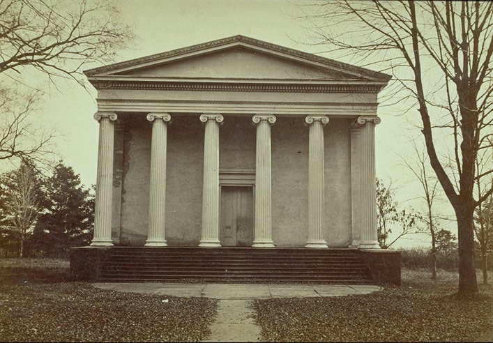 Original structure viewed from the north (1870's photo)