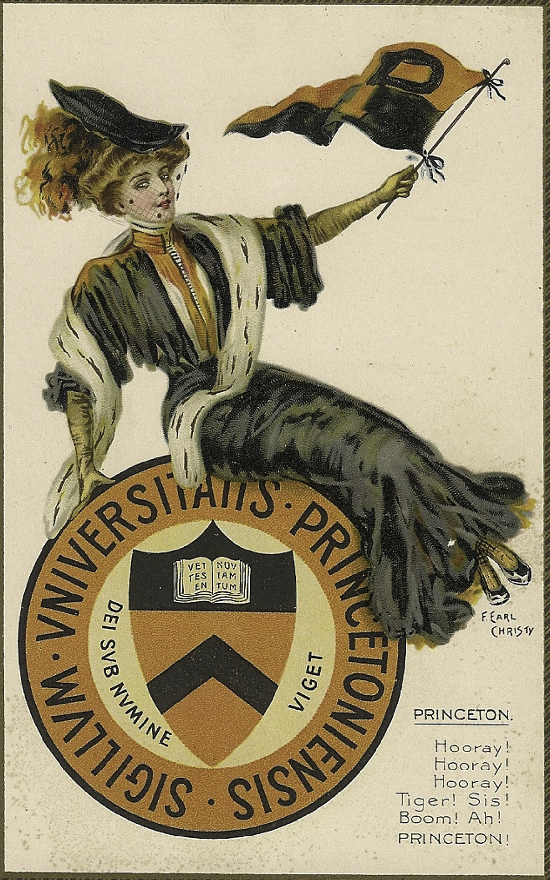 Princeton Girl Postcard Front