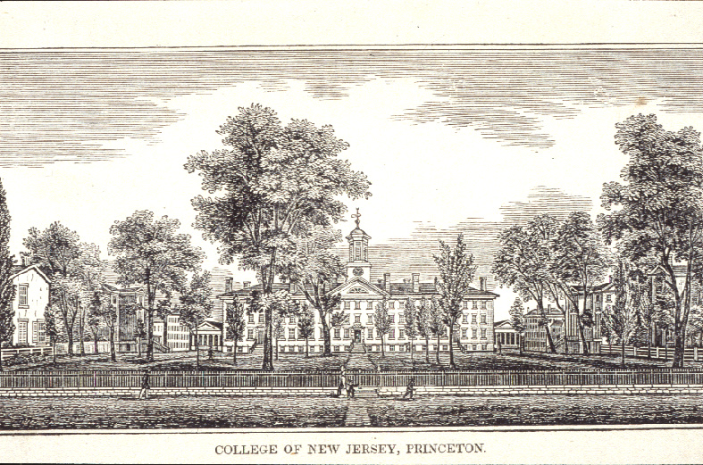 View of front campus circa 1842