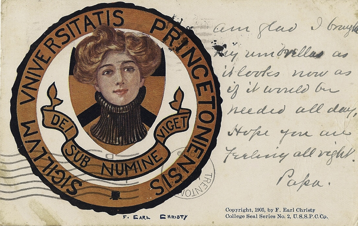 Princeton Girl Postcard Front