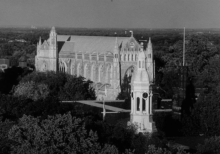 Aerial view from northwest (photo 1982)