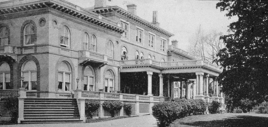 View in postcard of the original Princeton Inn