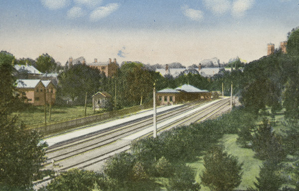 New station and tracks viewed from the south