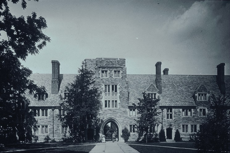 Courtyard, looking east (photo 1910's or 1920's)