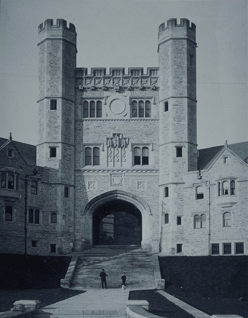 Blair Hall viewed from southwest (photo circa 1897, before clock installed)