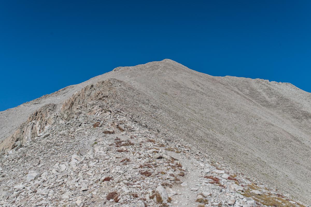 The trail on the ridge