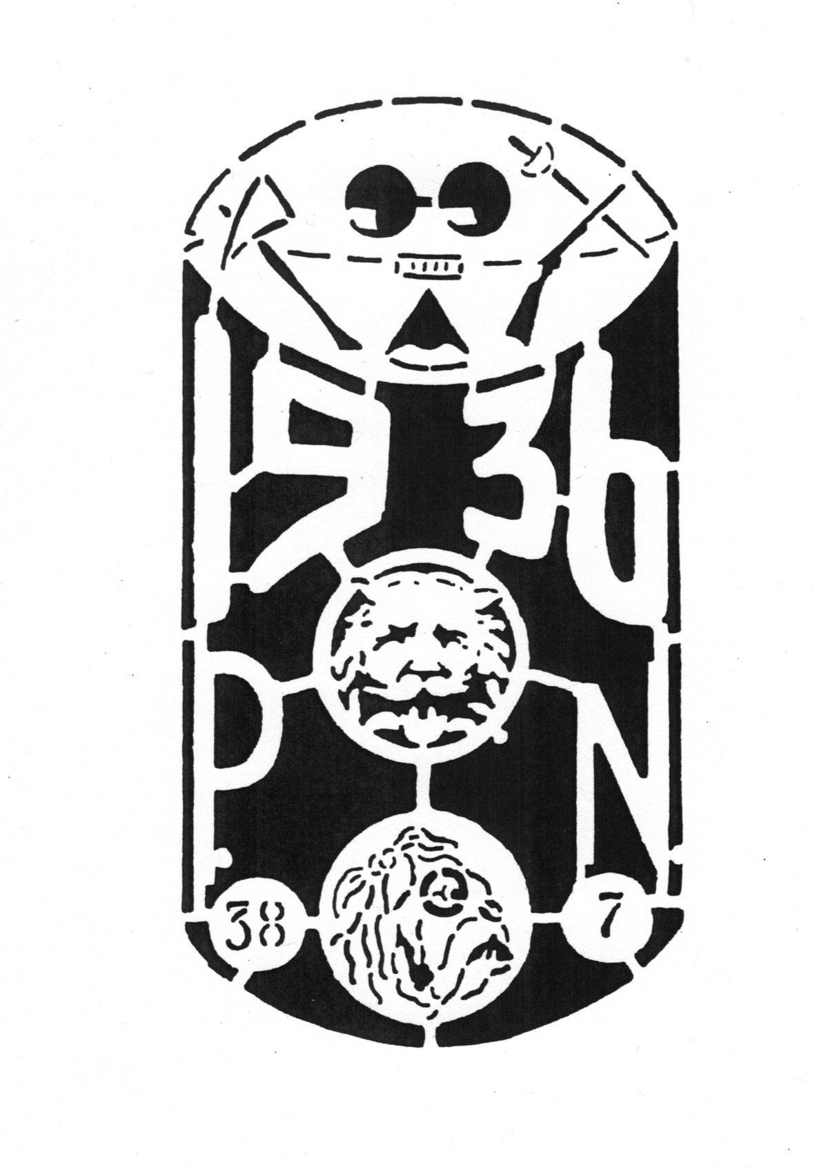 Beer Jacket 1936 Stencil