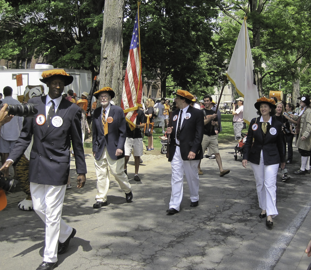 Jean Telljohann '81 as Flanking Marshall in 2010