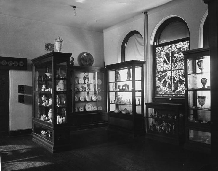 Main floor, west gallery (photo circa 1925)