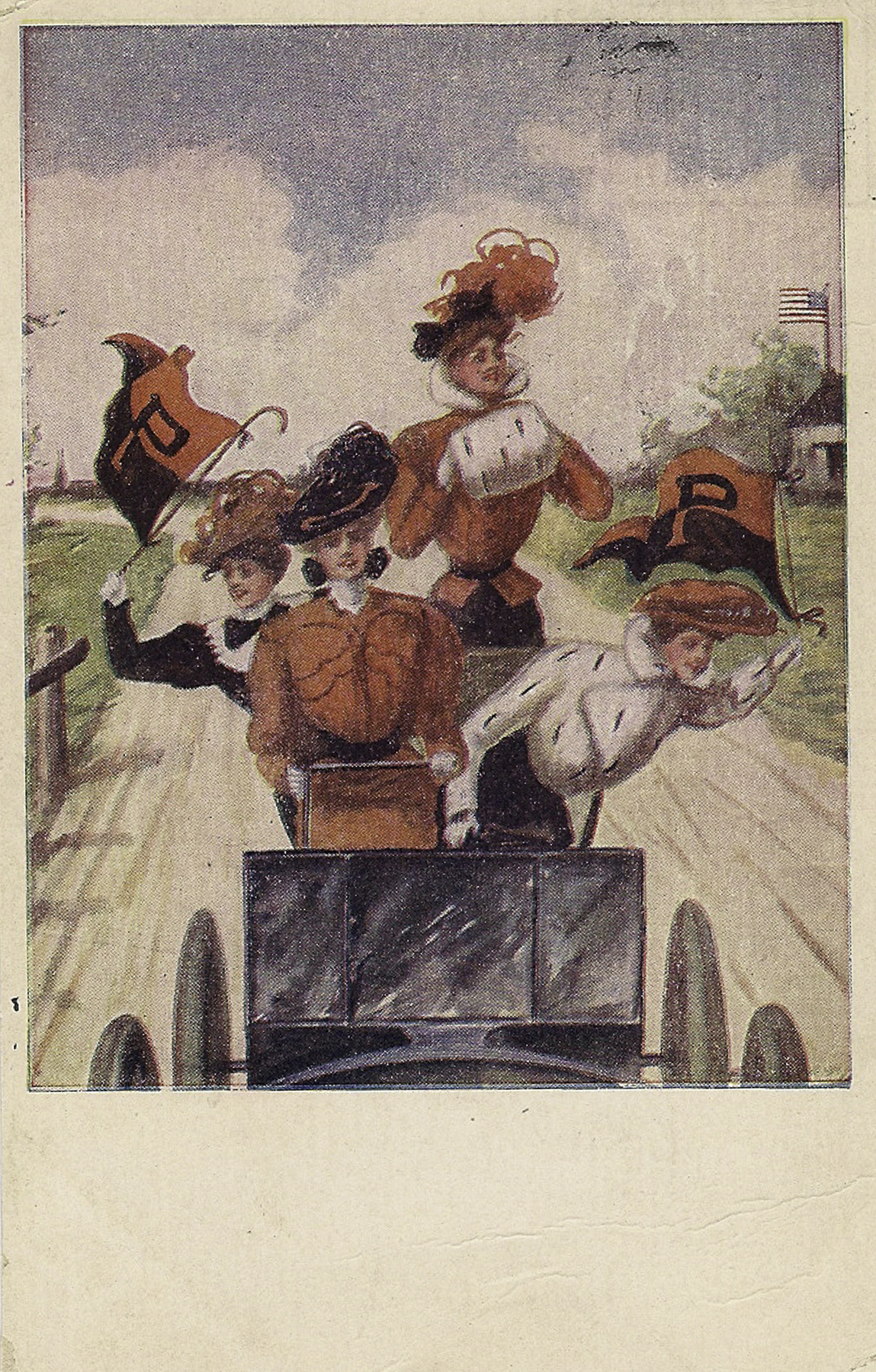 Princeton Girl Postcard Front