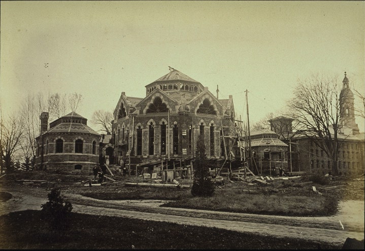View from northeast immediately before completion in 1873