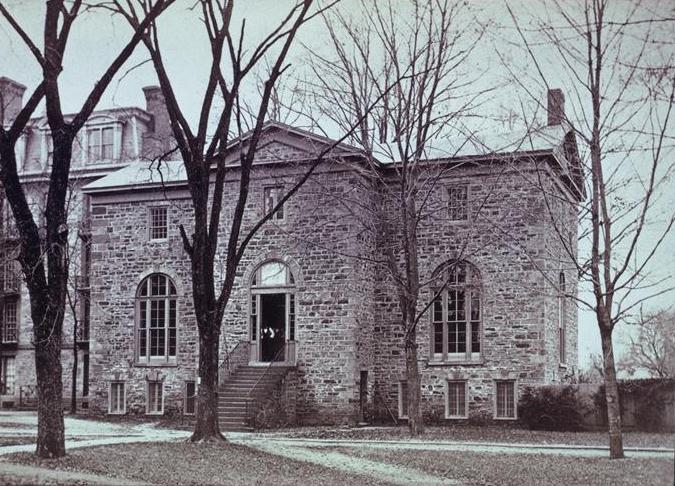 Geological Hall viewed from the east (photo after 1871)