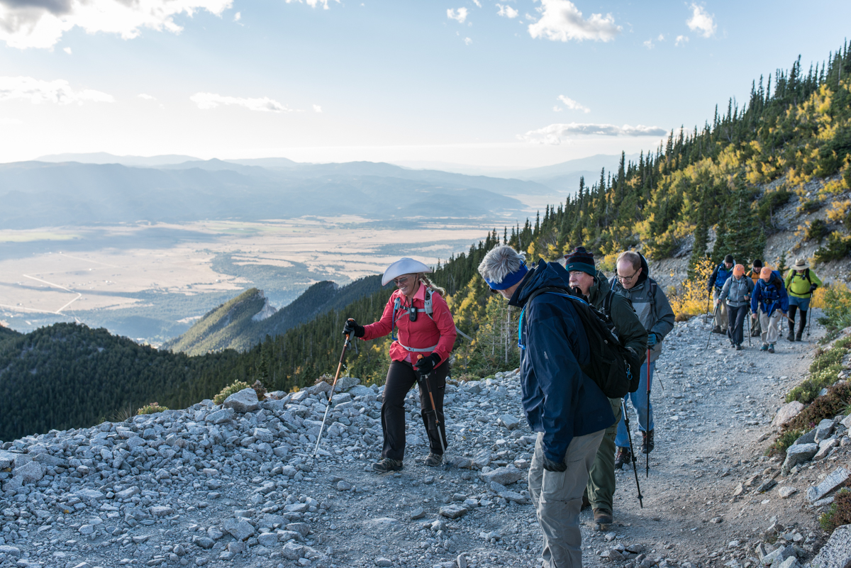 An easy hike up the road