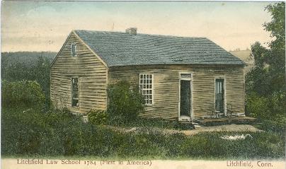 Litchfield Law School, from a 1906 postcard