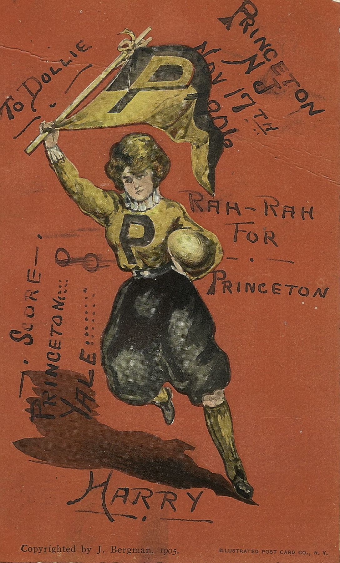 Princeton Girl Postcard Front