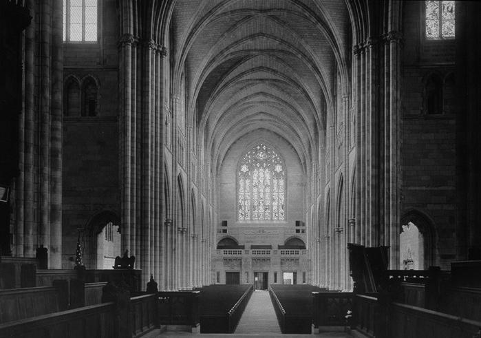 Interior, nave, looking west from choir (photo circa 1928)