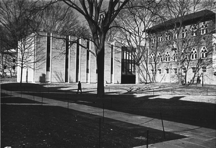 Exterior showing old and new McCormick