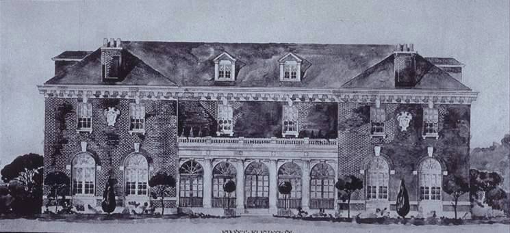 Cannon Club unbuilt design circa 1908