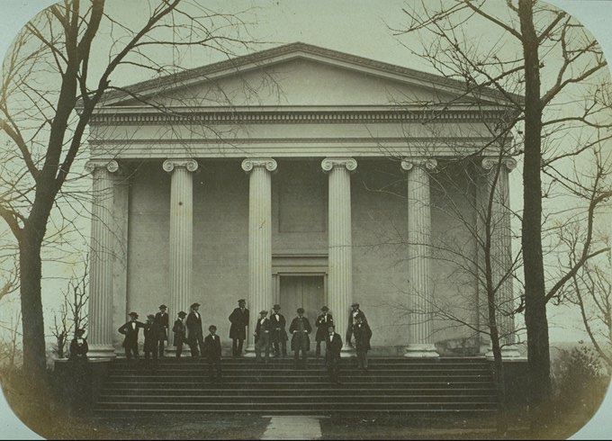 Original structure viewed from the north (photo from Class of 1861 album)