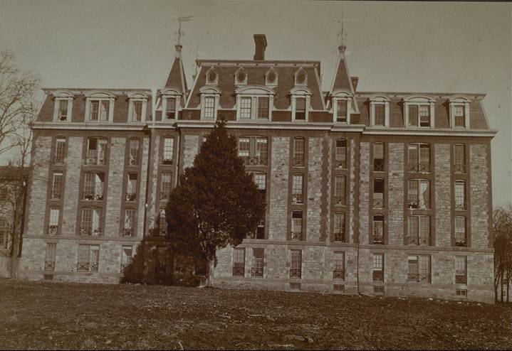 Reunion Hall: View from west (photo early 1870's)