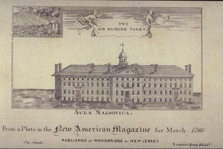 Engraving of Nassau Hall