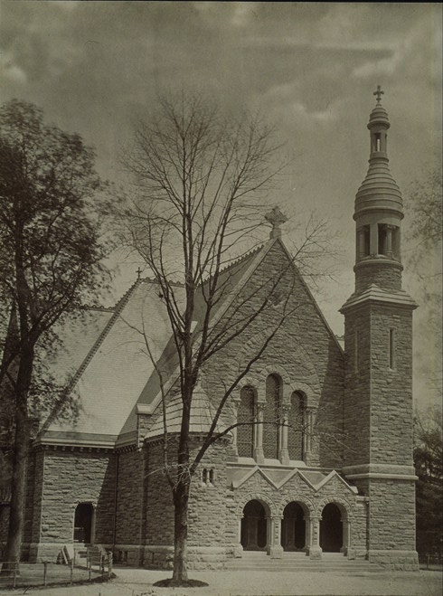 Marquand Chapel, viewed from the west (photo circa 1888)