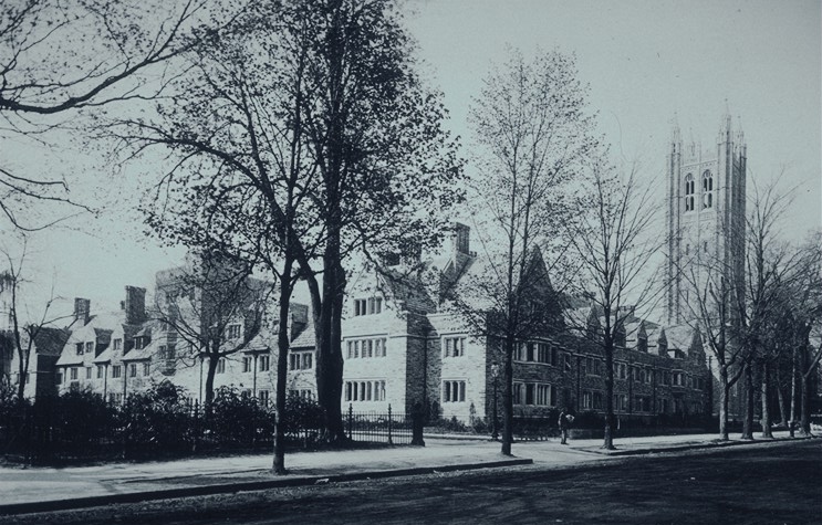 View from northeast along Nassau Street (photo 1910's or 1920's)