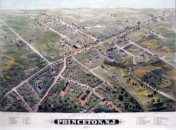 Birds Eye View in 1874