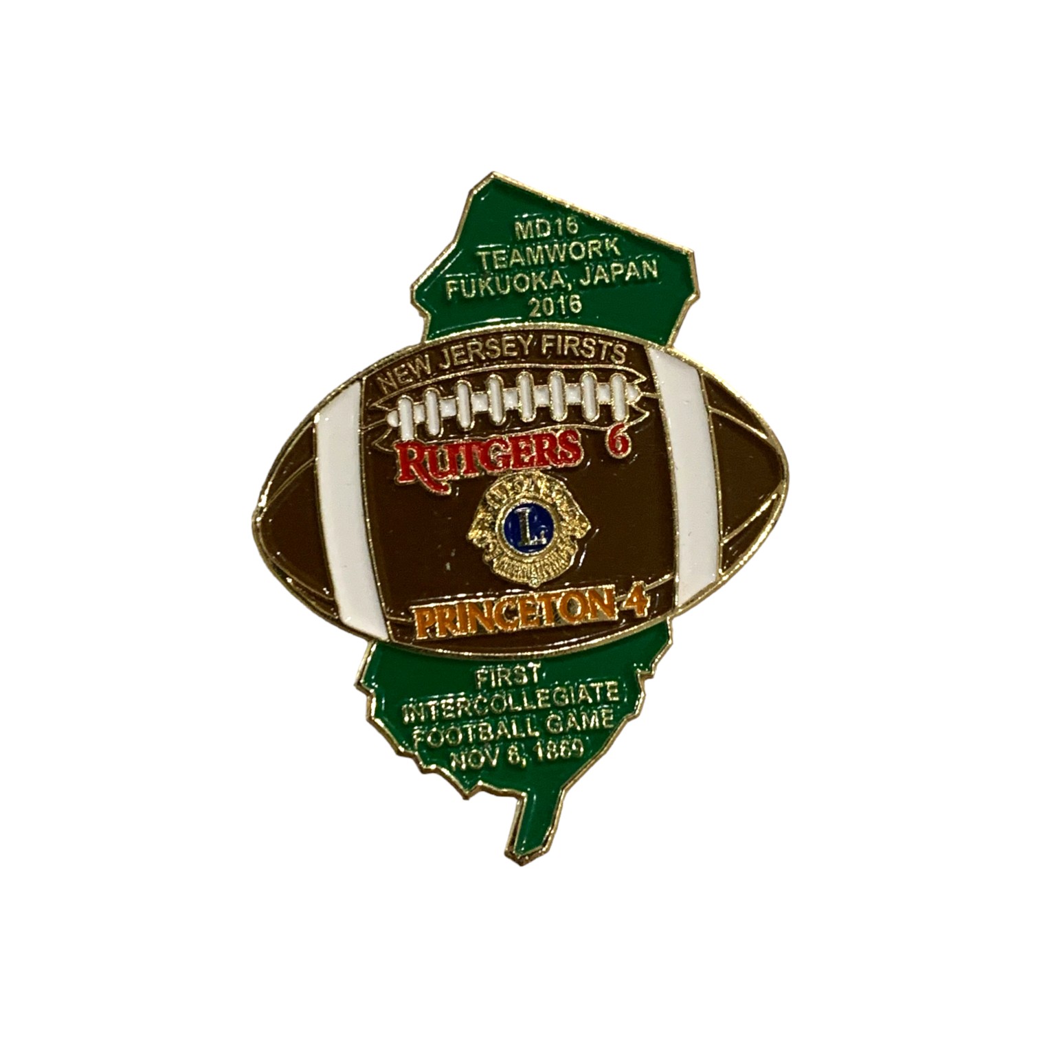 Rutgers vs Princeton Football Event Pin