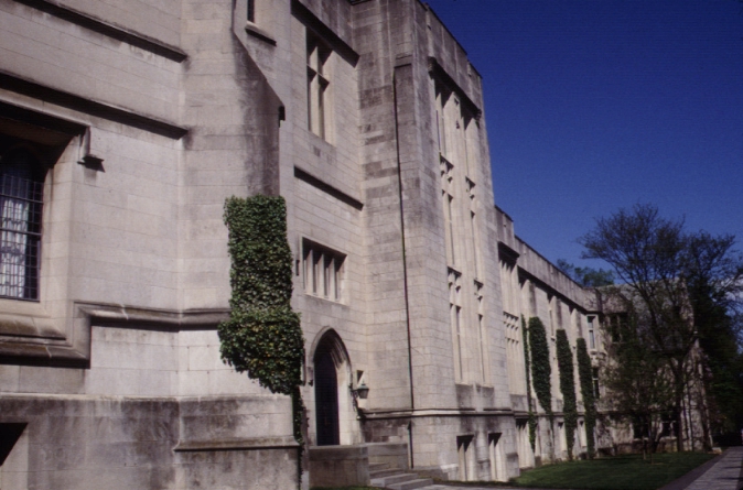 East facade on Washington Road