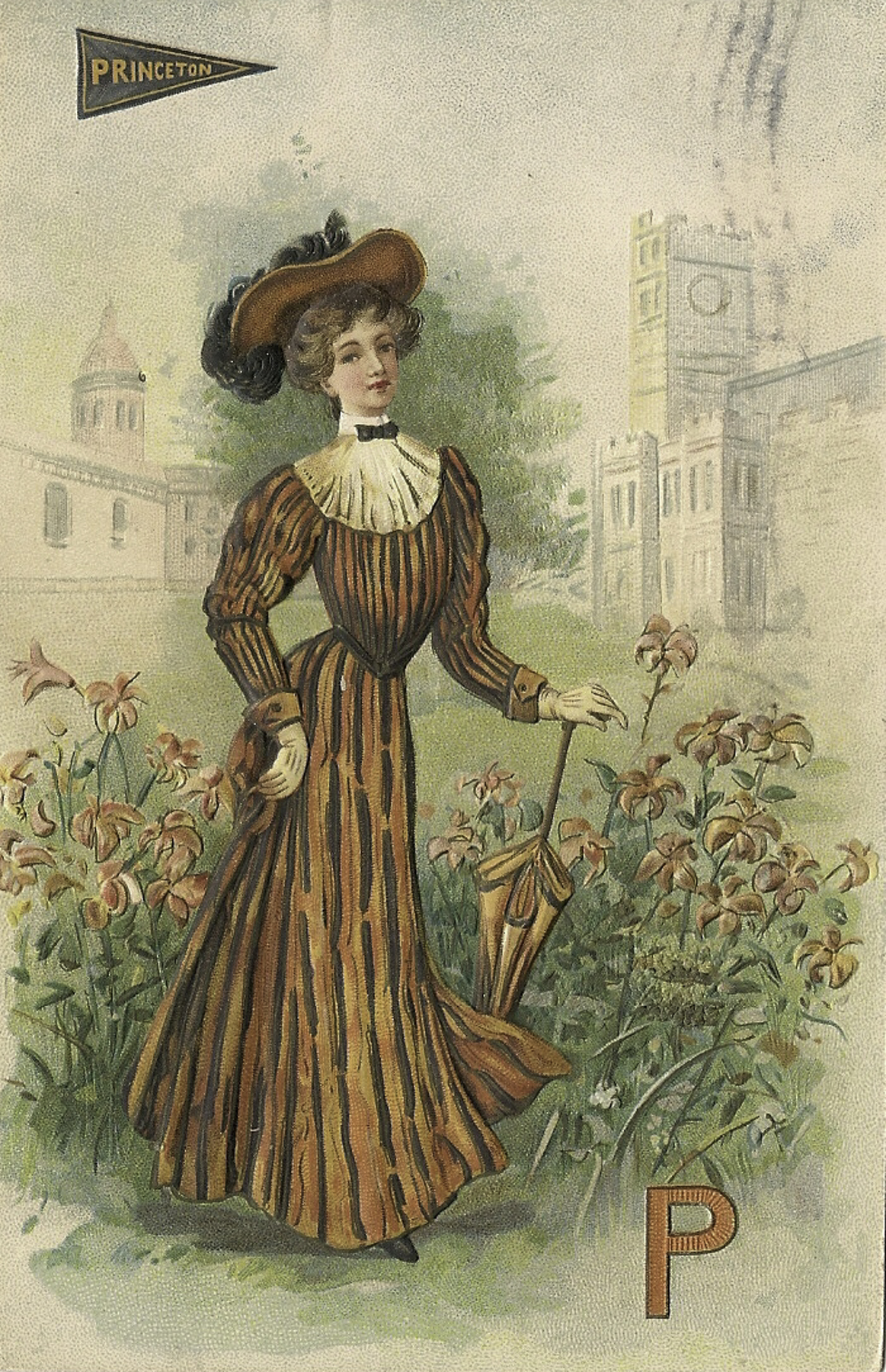 Princeton Girl Postcard Front